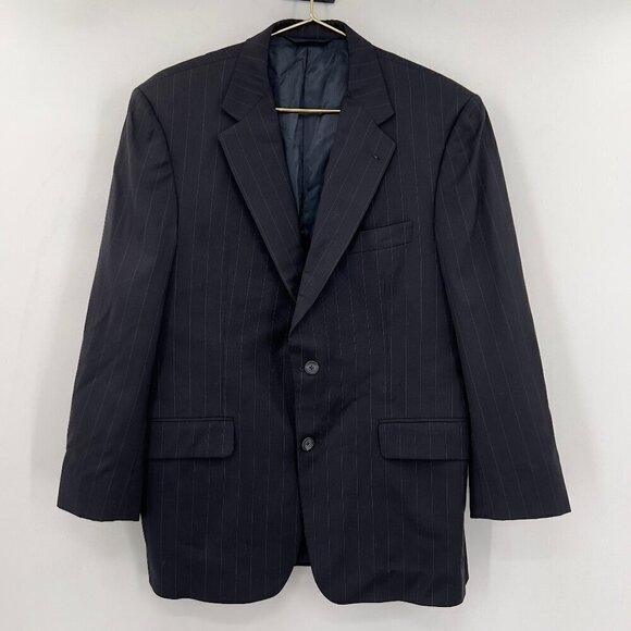 Burberry London 100% Wool Black Jacket Mens Size 40 - Picture 1 of 8